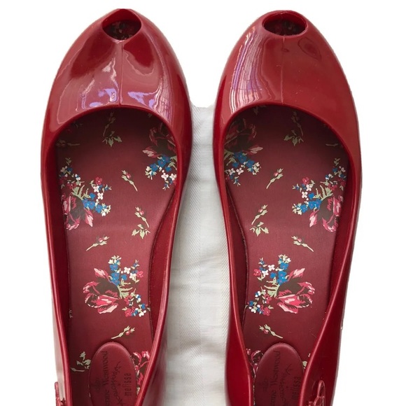 Vivienne Westwood Shoes - Vivienne Westwood Anglomania Melissa Red Flats Size 9 US/40 Eur Vintage